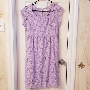 Lavender Motherhood Maternity Dress Med